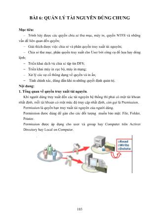 Giáo trình nghề Kỹ thuật sửa chữa, lắp ráp máy tính - Quản trị mạng máy tính (Phần 2)