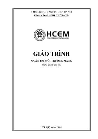 Giáo trình Quản trị môi trường mạng (Phần 1)