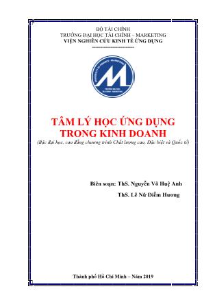 Giáo trình Tâm lý học ứng dụng trong kinh doanh