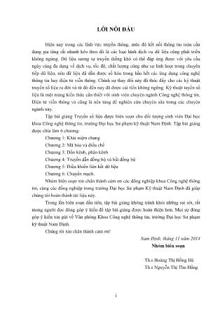 Giáo trình Truyền số liệu