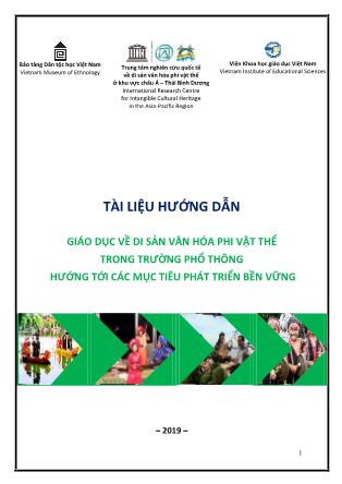 Tài liệu Giáo dục về di sản văn hóa phi vật thể trong trường phổ thông hướng tới các mục tiêu phát triển bền vững