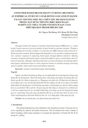 Tài sản thương hiệu dựa trên góc độ khách hàng trong xây dựng thương hiệu khách sạn: Nghiên cứu thực tế đối với khách sạn 3 sao trên địa bàn thành phố Hà Nội