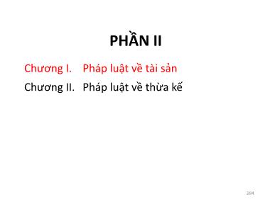 Bài giảng Luật dân sự - Phần 2A - Lâm Tố Trang