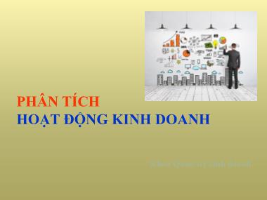 Bài giảng môn Phân tích hoạt động kinh doanh