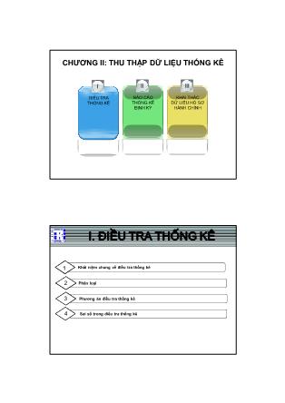 Bài giảng Thống kê trong kinh tế và kinh doanh - Chương 2: Thu thập dữ liệu thống kê