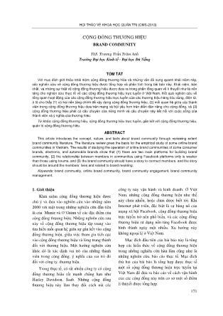 Cộng đồng thương hiệu