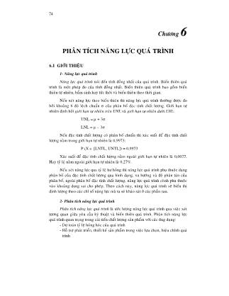 Giáo trình Kiểm soát chất lượng bằng phương pháp thống kê (Phần 2)
