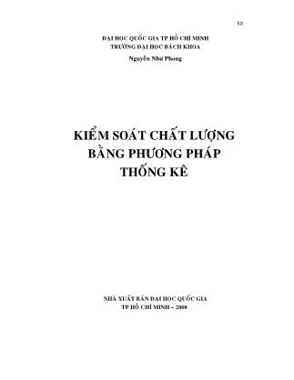 Giáo trình Kiểm soát chất lượng bằng phương pháp thống kê (Phần 1)
