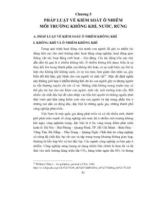 Giáo trình Luật môi trường (Phần 2)