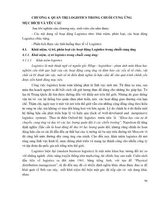Giáo trình môn Quản trị chuỗi cung ứng (Phần 2)