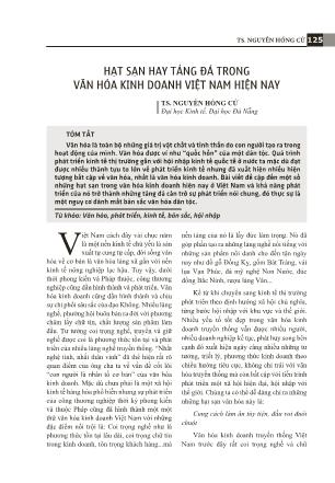 Hạt sạn hay tảng đá trong văn hóa kinh doanh Việt Nam hiện nay