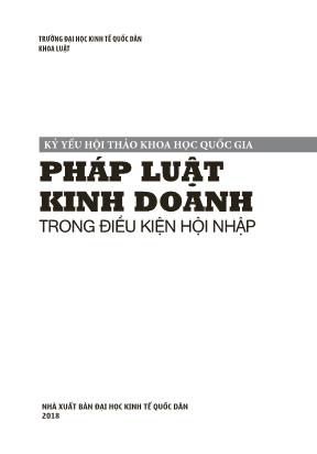 Hội thảo Pháp luật kinh doanh trong điều kiện hội nhập