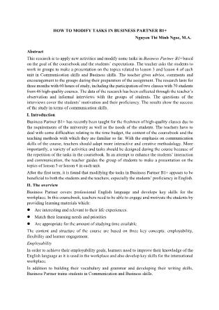 How to modify tasks in business partner B1+
