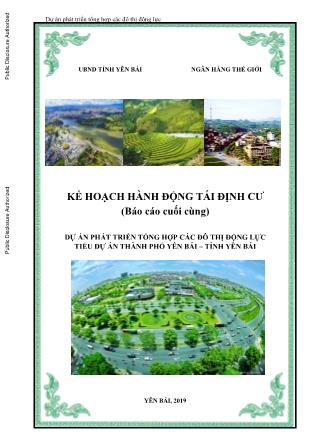 Tài liệu Dự án phát triển tổng hợp các đô thị động lực tiểu dự án Thành phố Yên Bái – tỉnh Yên Bái