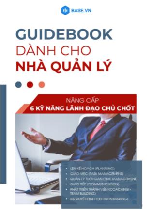 Tài liệu Nâng cấp 6 kỹ năng lãnh đạo chủ chốt