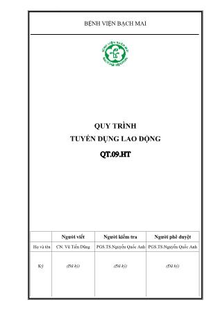 Tài liệu Tuyển dụng lao động