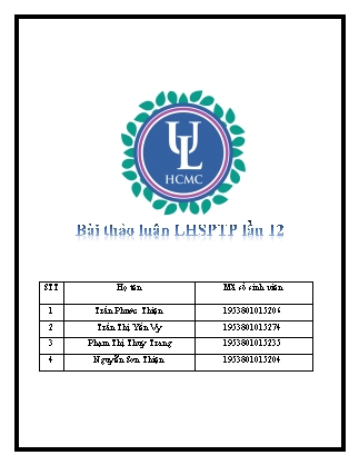 Thảo luật Luật hình sự PTP lần 12
