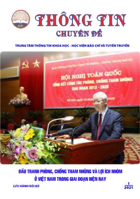 Thông tin Chuyên đề - Đấu tranh phòng, chống tham nhũng và lợi ích nhóm ở Việt Nam trong giai đoạn hiện nay
