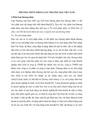 Thương nhân theo luật thương mại Việt Nam (Phần 2)