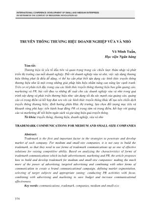 Truyền thông thương hiệu doanh nghiệp vừa và nhỏ